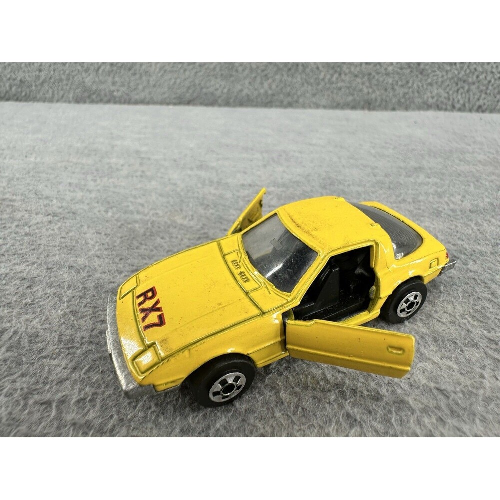 ROAD CHAMPS Die Cast #41 Mazda RX7 Black Car  T5